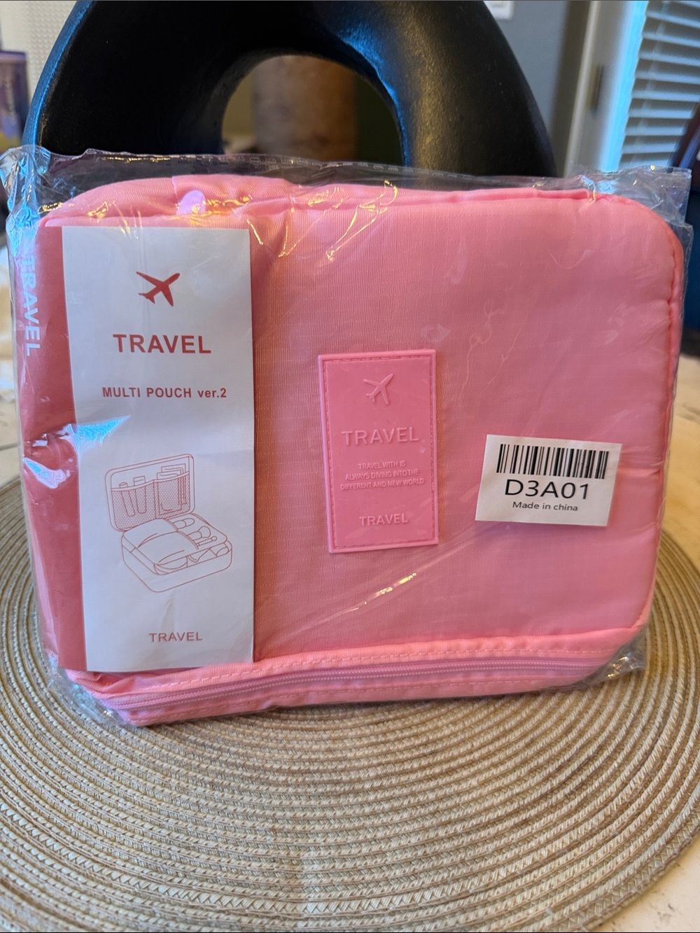 NWT ravel Pink Travel Multi Pouch Organizer ver.2 9"x7"